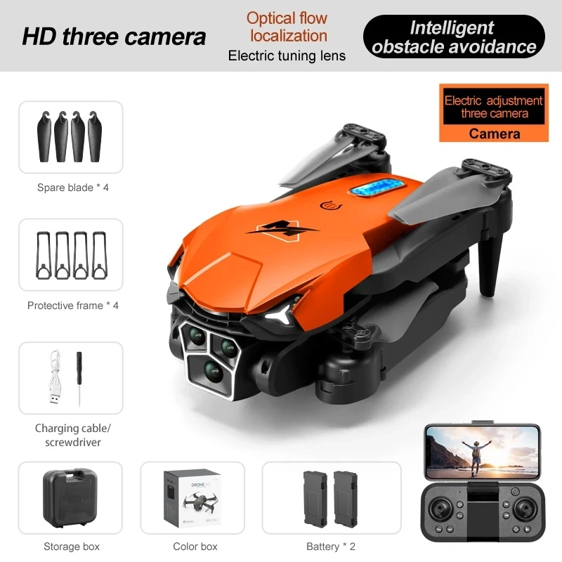 M3 UAV Трикамерен оптичен въздушен фотограф Дрон с дистанционно управление с дълъг живот