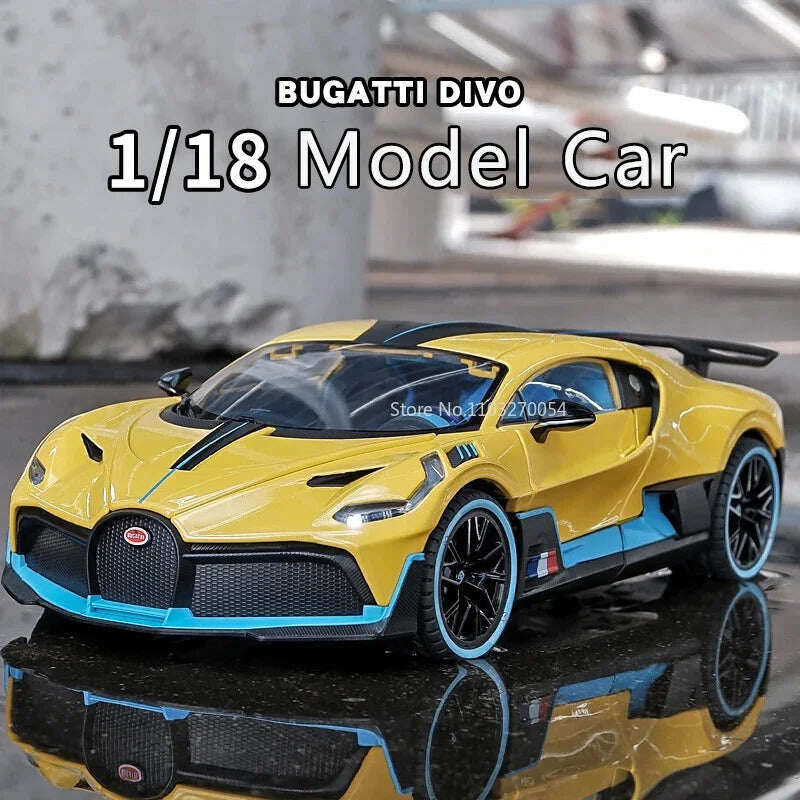 1:18 Bugatti Divo Sports Модел на лят под налягане автомобил