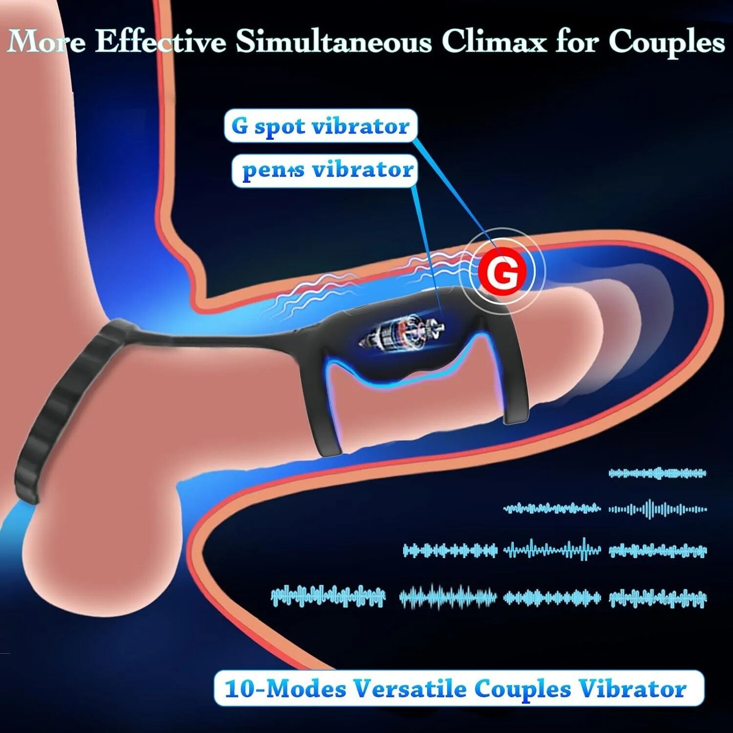 🔥Специален коледен подарък за 2024 г.-49%ОТСТЪПКА💥💥--💕3-в-1 вибриращ пръстен за петел