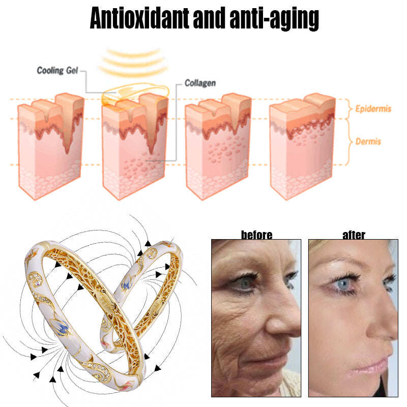 LOVILDS™𝐆𝐨𝐥𝐝 𝐂𝐥𝐨𝐢𝐬𝐨𝐧𝐧é 𝐄𝐧𝐚𝐦𝐞𝐥 𝐁𝐫𝐚𝐜𝐞𝐥𝐞𝐭 🔥 𝐋𝐲𝐦𝐩𝐡𝐚𝐭𝐢𝐜 𝐌𝐚𝐠𝐧𝐞𝐭𝐢𝐜 𝐓𝐡𝐞𝐫𝐚𝐩𝐲💎