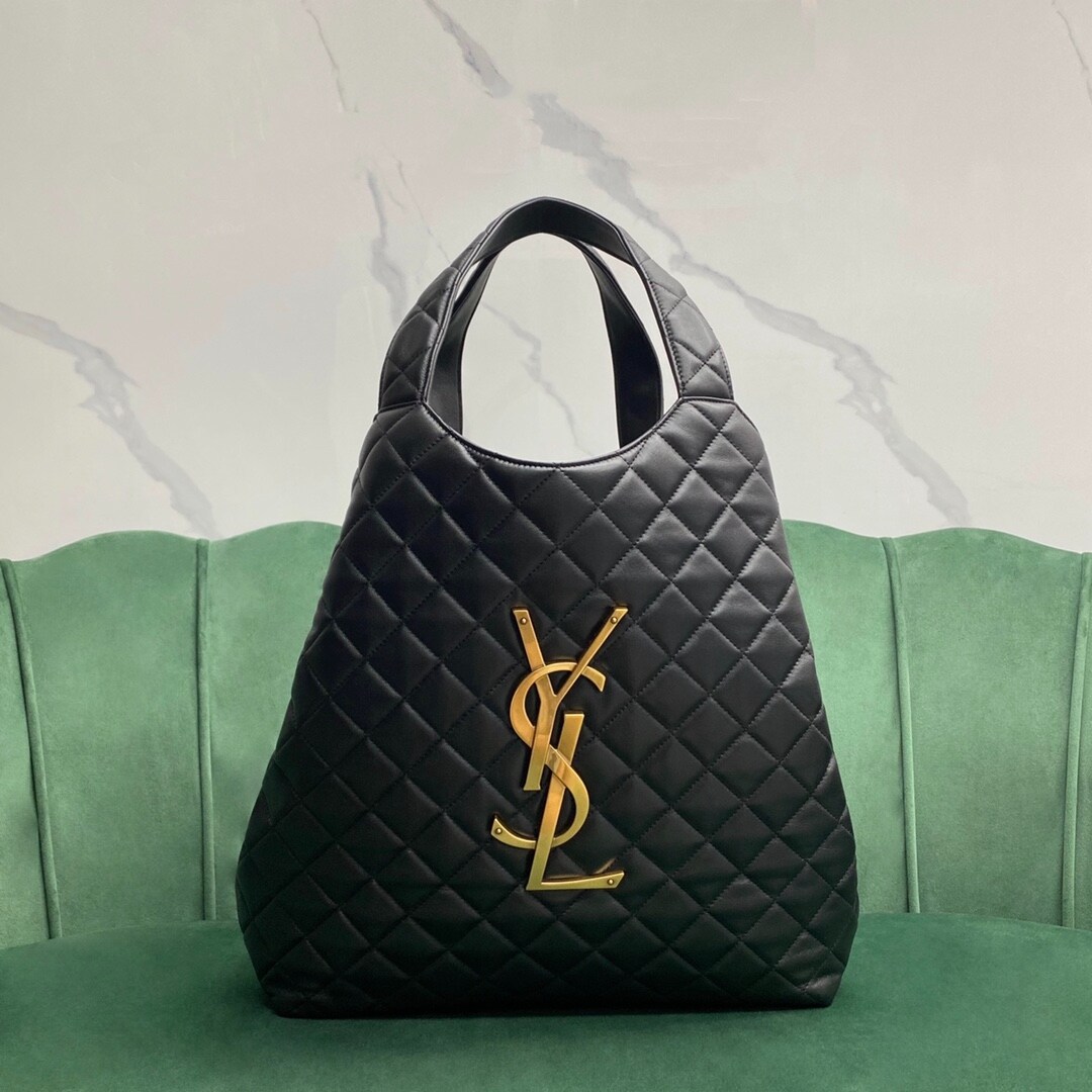 Bolsa tote de pele de carneiro YSL icare
