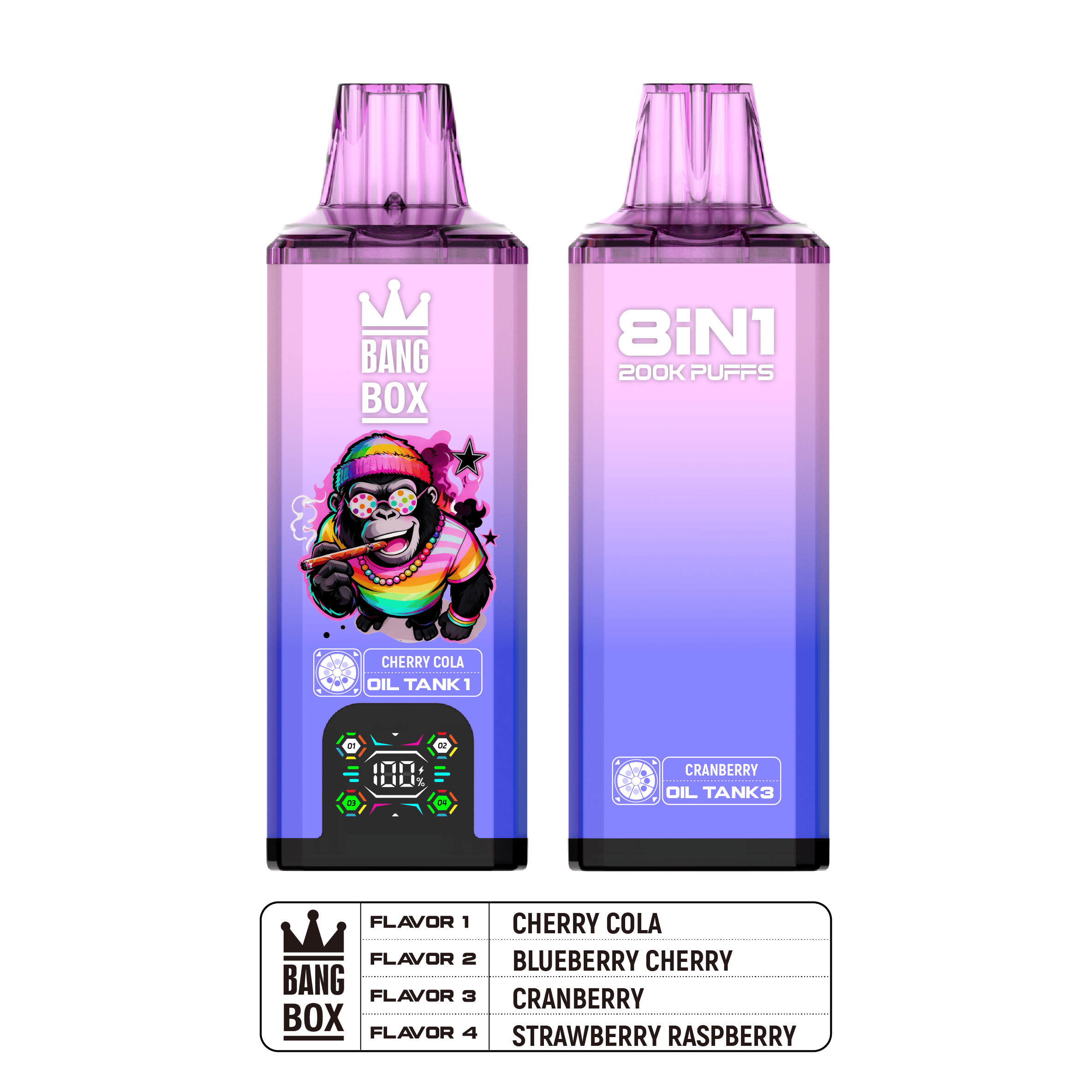 Bang Box 200000 PUFFS – Ultimate 8-in-1 Disposable Vape