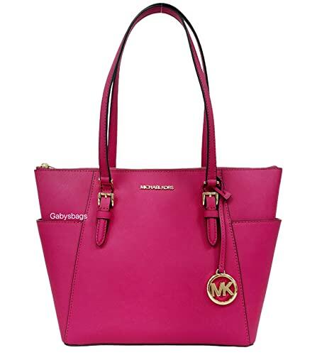 Michael Kors Charlotte Bolsa grande com zíper superior