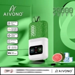AIVONO 20000 Puffs Dual Mesh Rechargeable Disposable Vapes Watermelon bubble gum