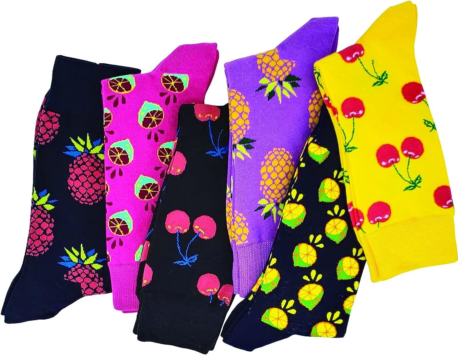 Meias coloridas divertidas