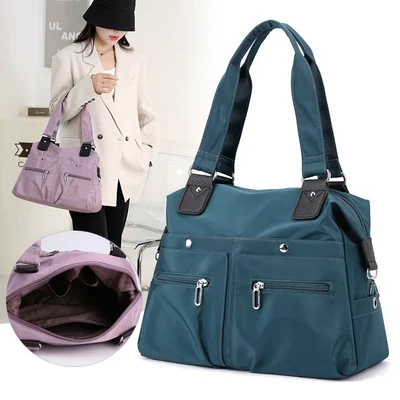 👜BOLSA DE OMBRO COM VÁRIOS BOLSOS E À PROVA D'ÁGUA DE GRANDE CAPACIDADE