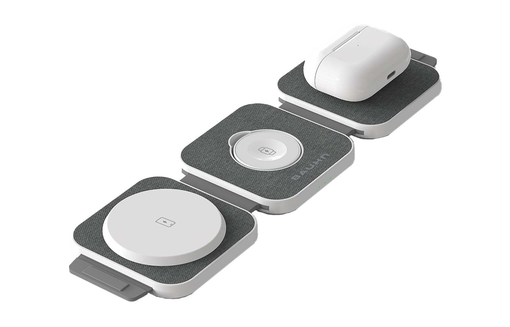 BAUHN™ Carregador sem fios dobrável 3 em 1 - Compacto, potente e magnético