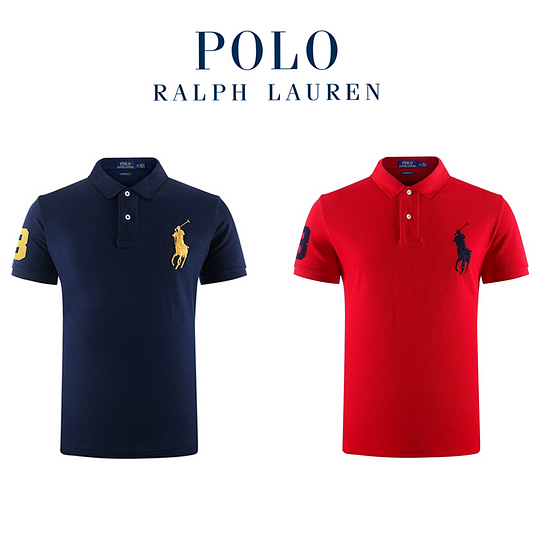 Camisas polo masculinas Ralph Lauren®, pacote com 2