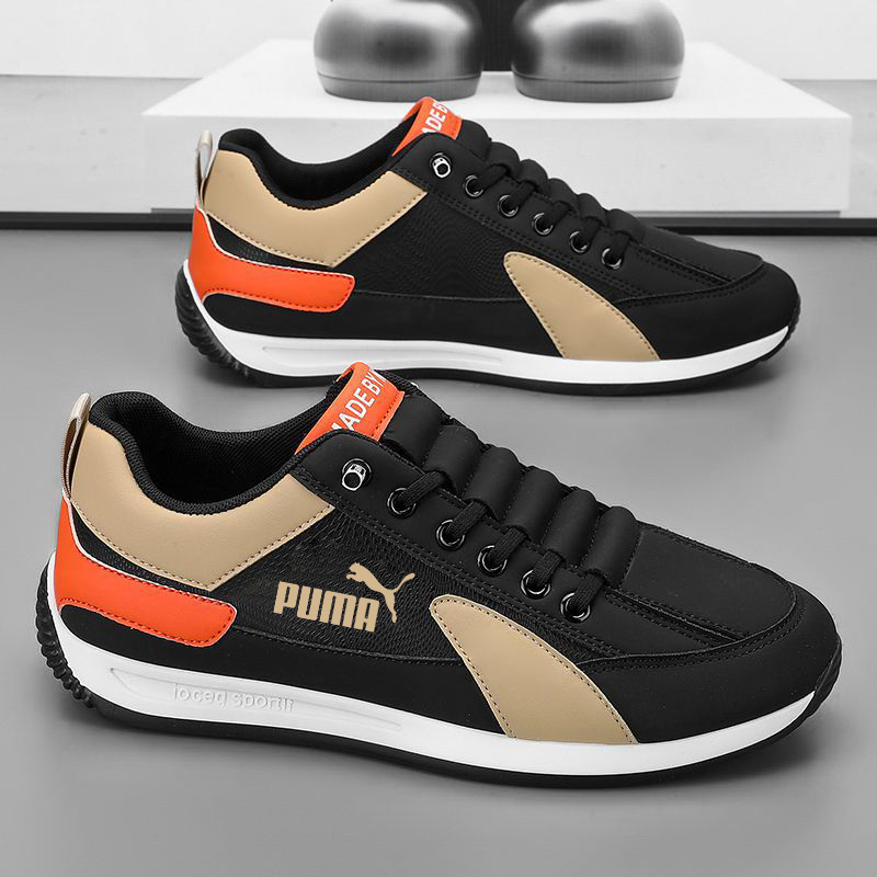 PUMA Novos sapatos casuais masculinos respiráveis ​​e versáteis de sola grossa