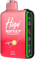HIGO Rocket 20,000-puff refillable disposable vapes