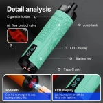 fihp 12k mesh coil led screen vape