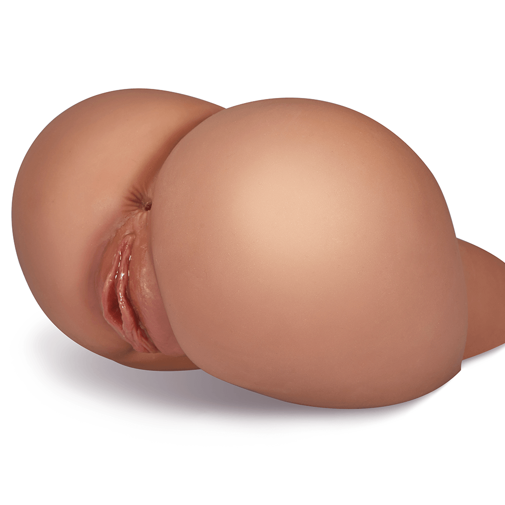 Braun masturbador realista textura 3D 2 túneis de amor buceta