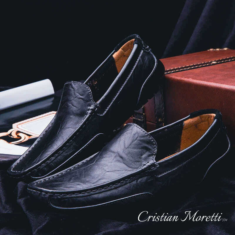 RobertoTM Mocassins de couro