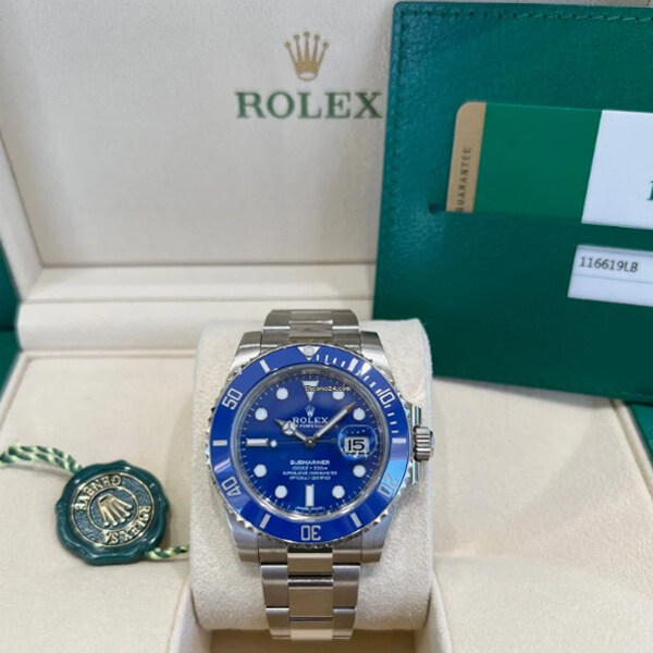Rolex 116619LB Submariner Data Smurf 18ct