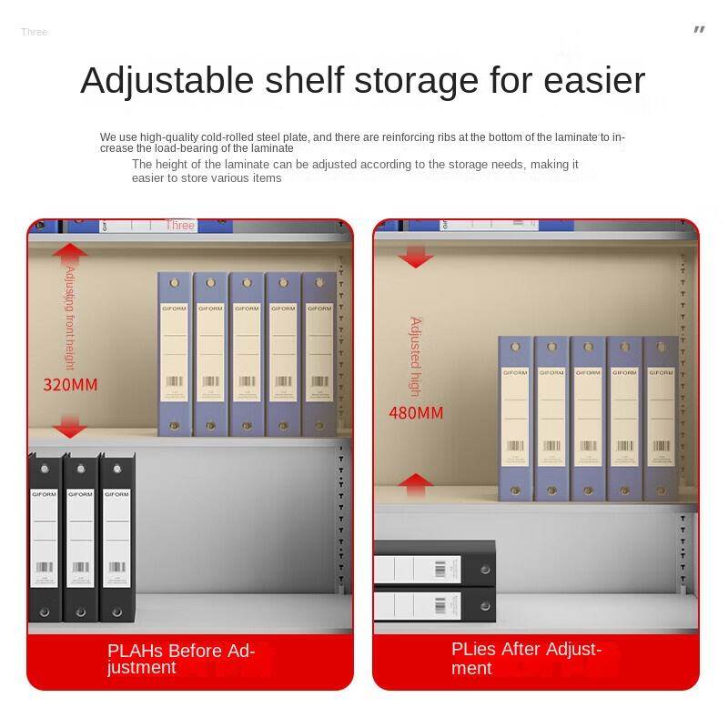 Wholesale 1850*900*420mm White Fireproof Metal Office Combination Cabinet with Lock Confidential