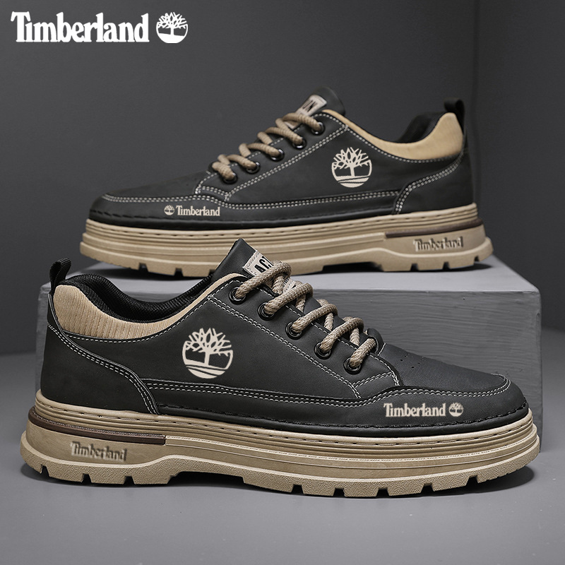 Sapatos de caminhada-Timberland para exterior com sola grossa resistente ao desgaste