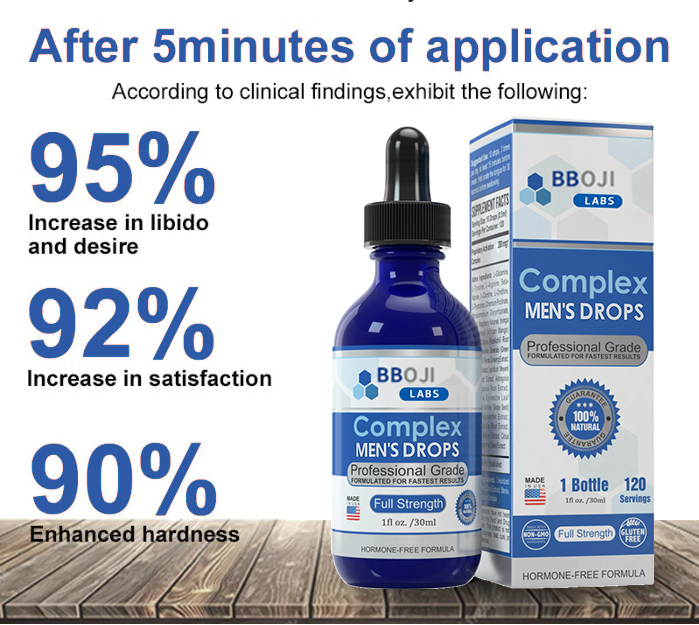 🚀Promoção de último dia com 70% de desconto🚀BBOJI™ Labs Complex Men's Drops[💥Promoção de comemoração do 3º aniversário da loja💥]