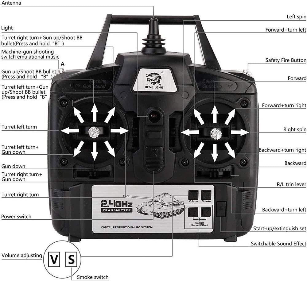 Heng Long 3879 German Panther Type G RC Battle Tank