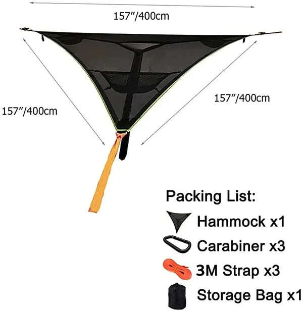 Rede para várias pessoas - design patenteado de 3 pontos🔥Promoção no último dia com 50% de desconto