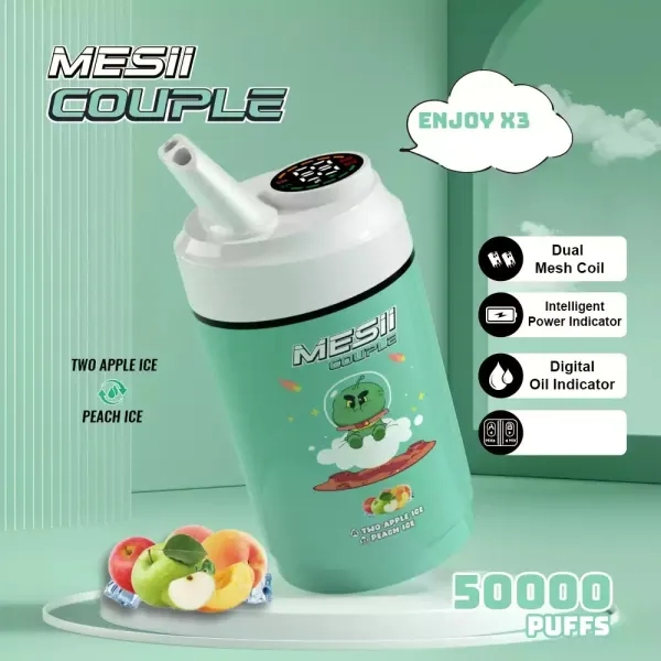 Mesii pár 50000 puffs három ízű 50k eldobható vape bulk vásárlás nagykereskedelmi