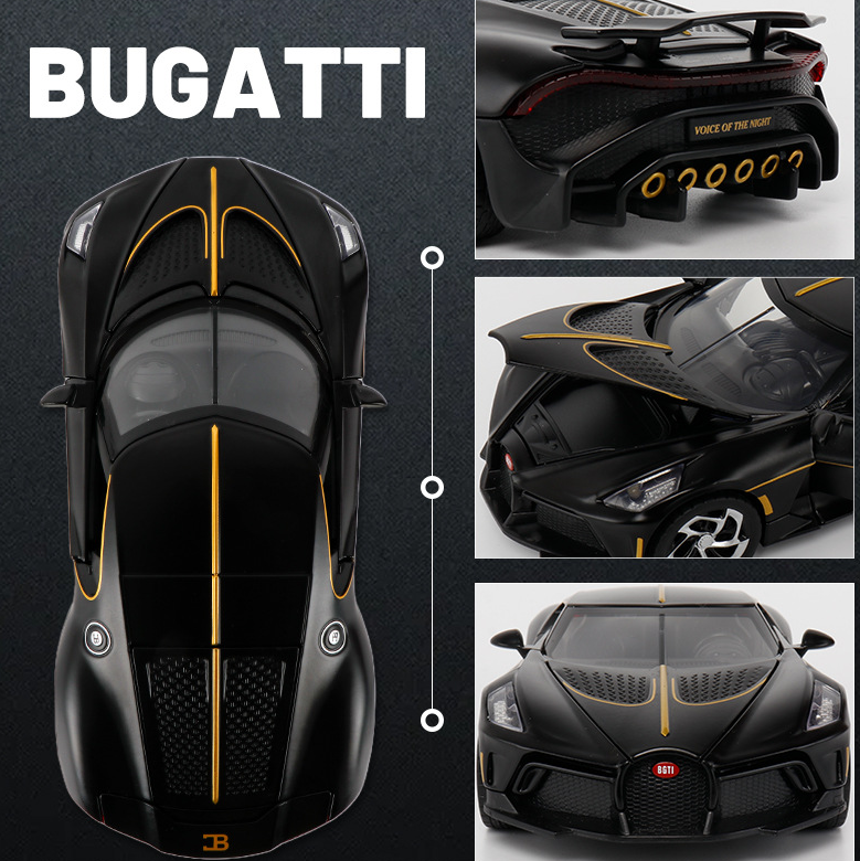 Модел на суперавтомобил Bugatti La Voiture Noire в мащаб 1:24