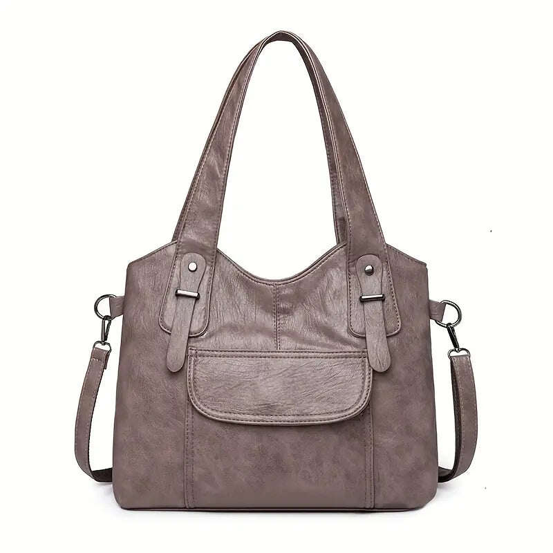 👜🔥Nova bolsa de ombro feminina feita de couro genuíno