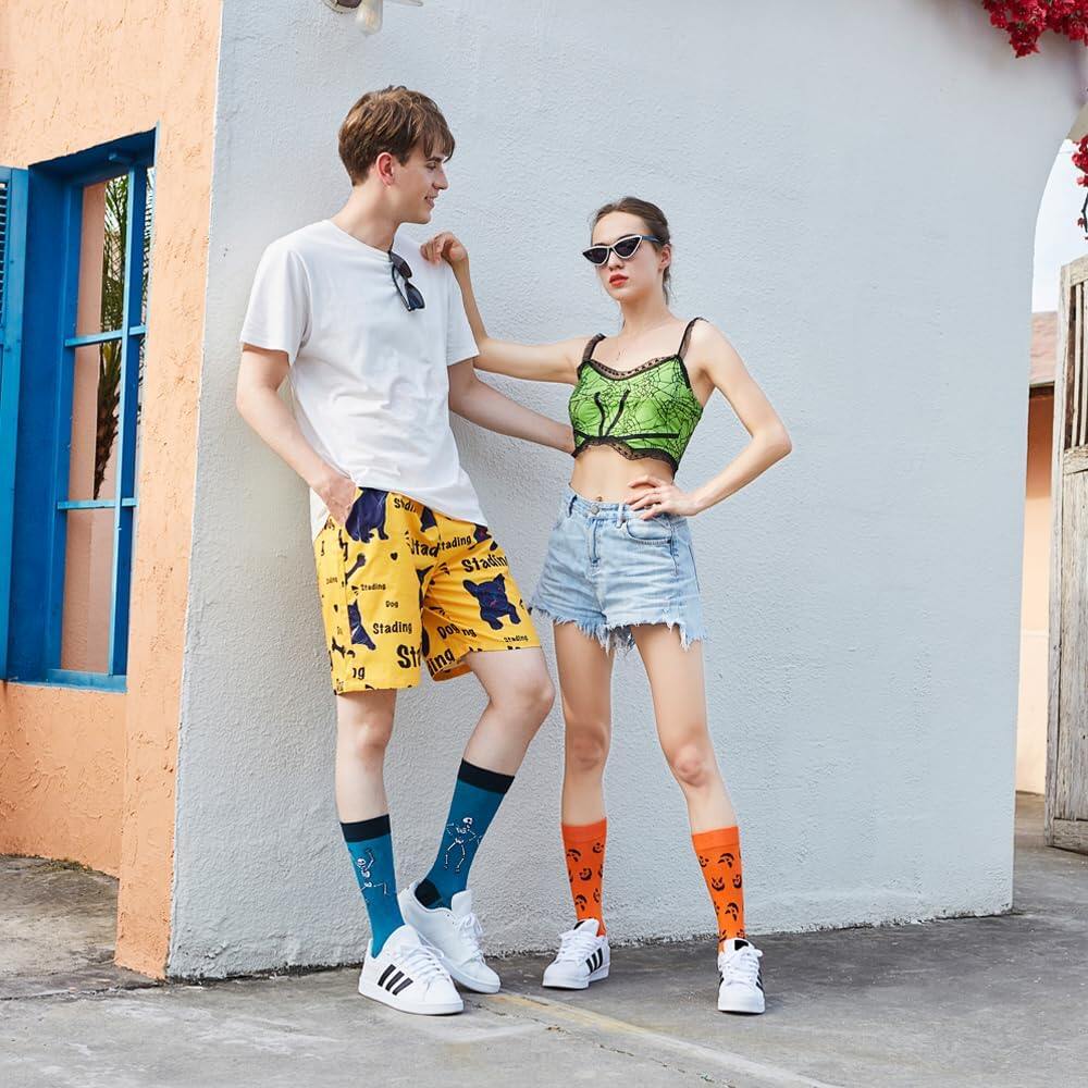 Meias coloridas divertidas