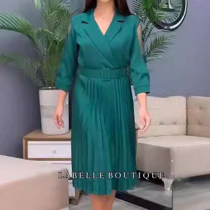 S-5XL👗Vestido premium outono-inverno em preto puro, alta qualidade