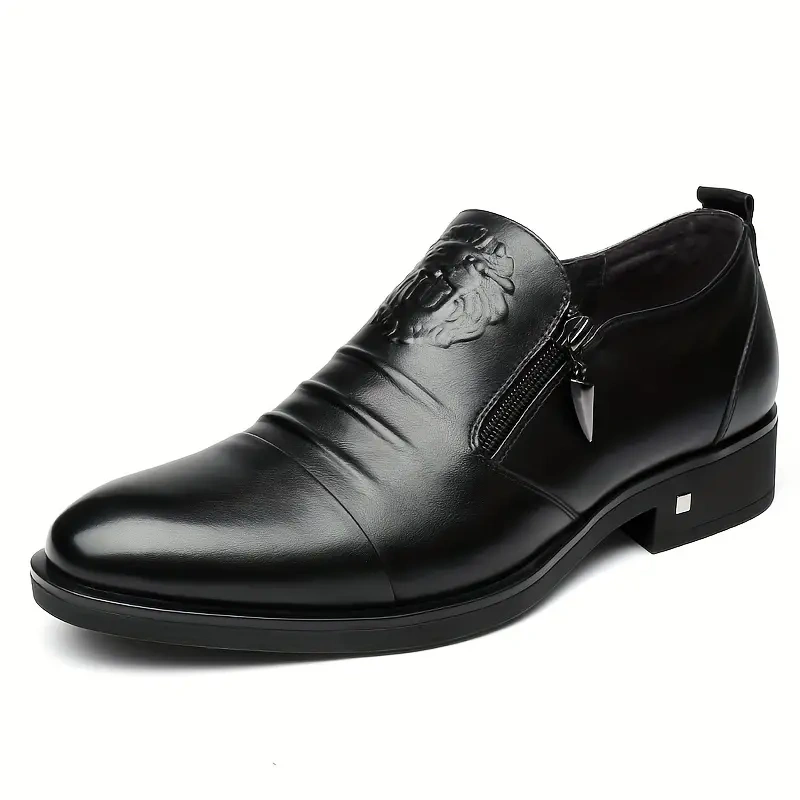 BOTAS DE COURO BORDADAS À MÃO ITALIANA COM ZÍPER