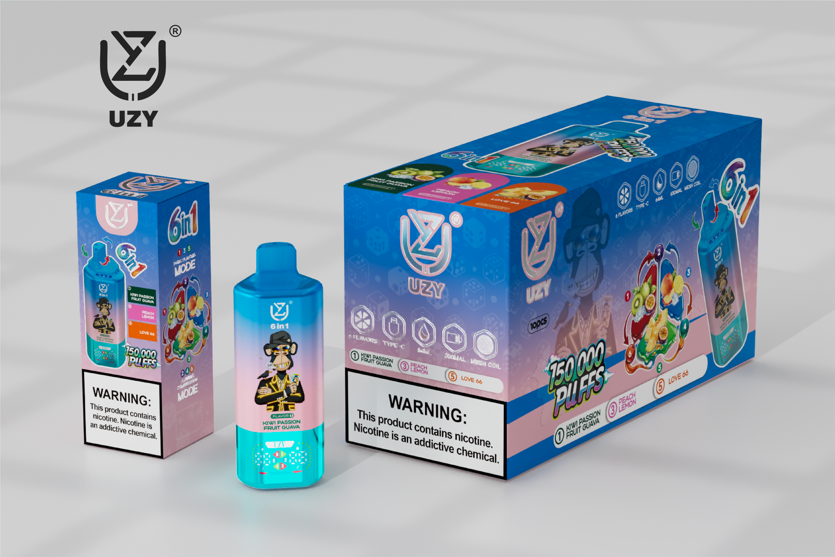 UZY 6 in 1 150000 Puffs7