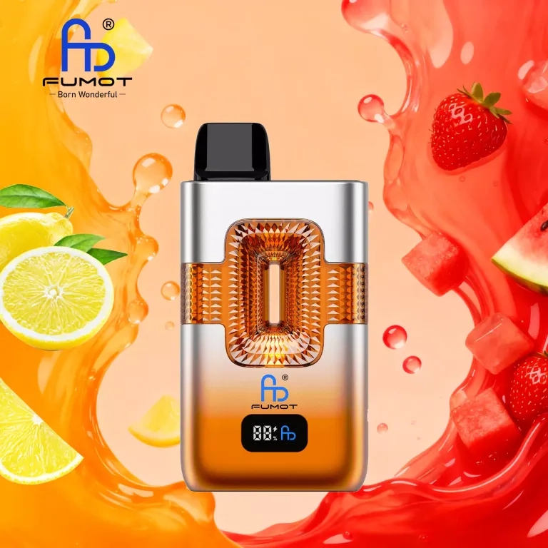 FUMOT ECO 2IN1 50K is a high-capacity rechargeable disposable vape Lemon & Lime & Strawberry Watermelon