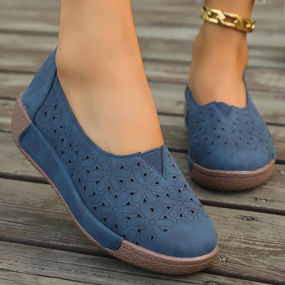 2025 sapatos femininos casuais de sola grossa primavera e verão