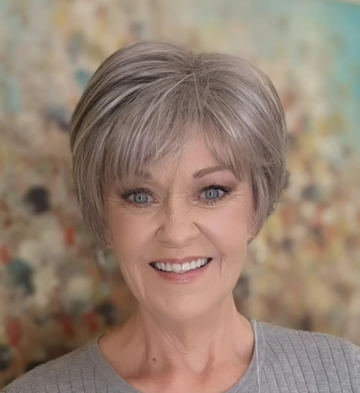 Glueless Straight Pixie With Bangs Hair Wig