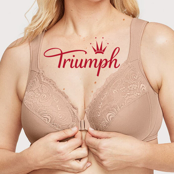 Triumph® - 💖50% de desconto✨ Sutiã frontal com botão grande bordado à mão novo estilo 2024 [65A-120H]