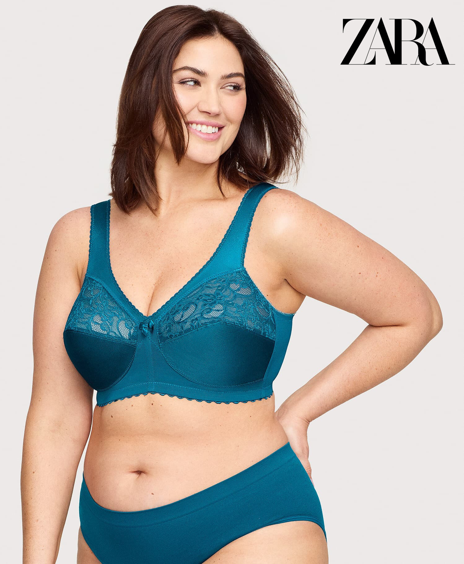 ZARA - (3 komada) Jednodijelni push-up grudnjak s punim košaricama