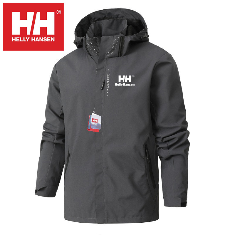 HELLY HANSEN - 2025 NOVA CASACO COM CAPUZ, IMPERMEÁVEL E À PROVA DE VENTO