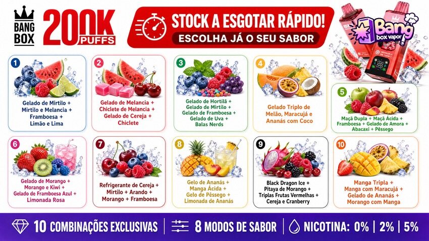 10 Séries de Sabores Premium