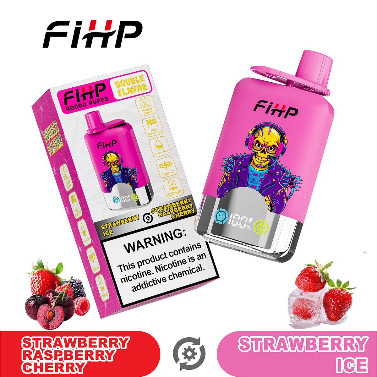 Vape FIHP 40 000 zaciągnięć z podwójnym smakiem