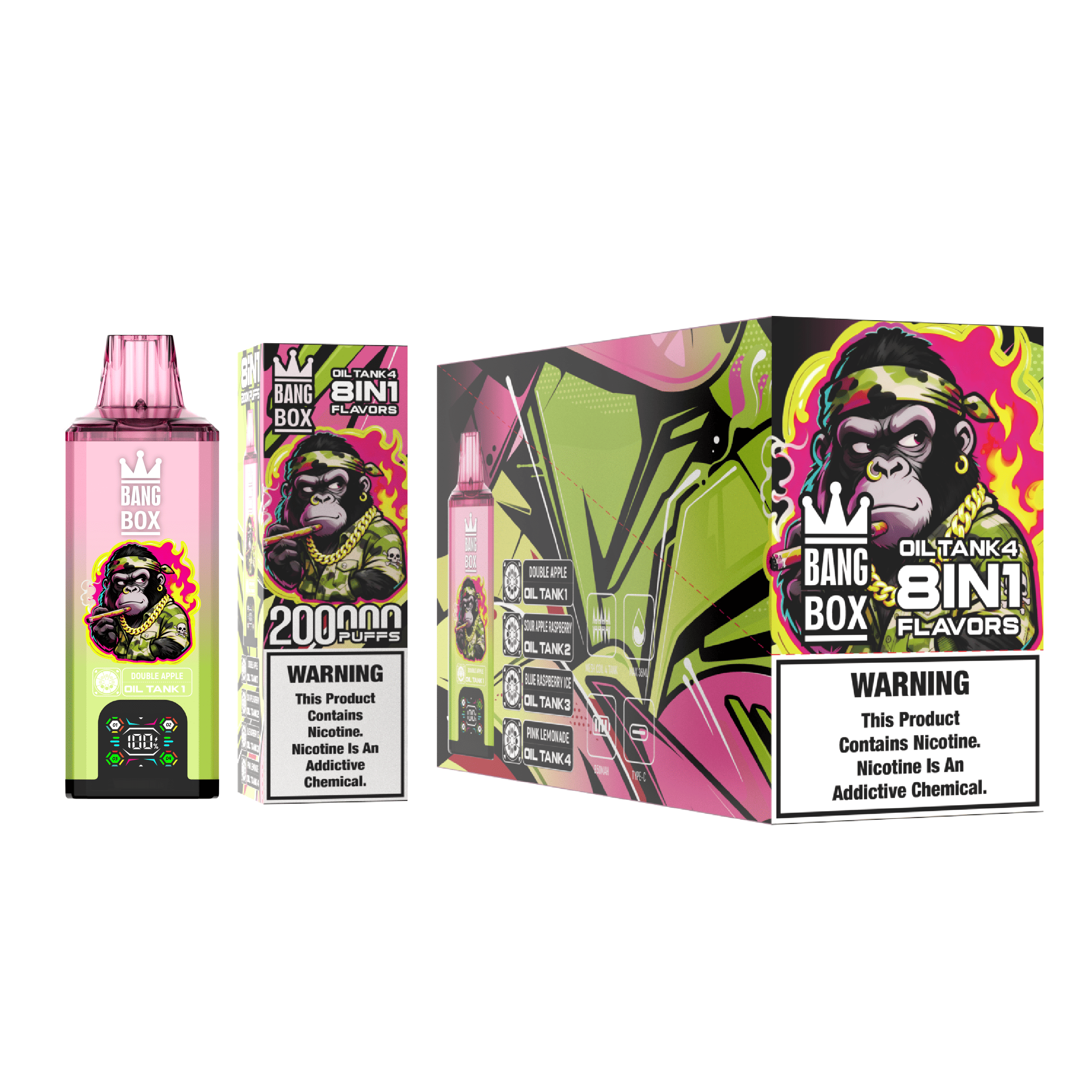 Bang Box 200000 PUFFS – Ultimate 8-in-1 Disposable Vape