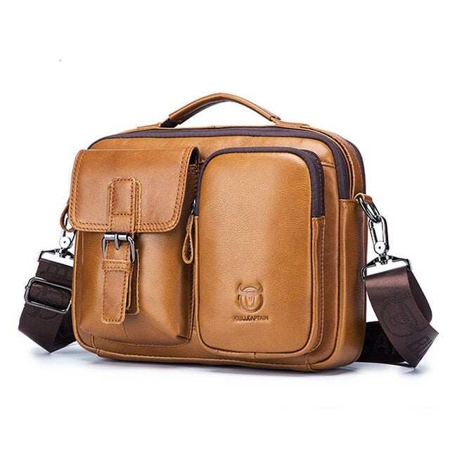 Męska teczka Torba na laptopa z prawdziwej skóry Torba Crossbody