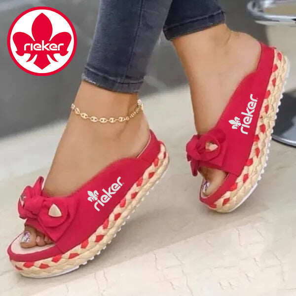 Novas sandálias femininas costuradas à mão RIEKER®