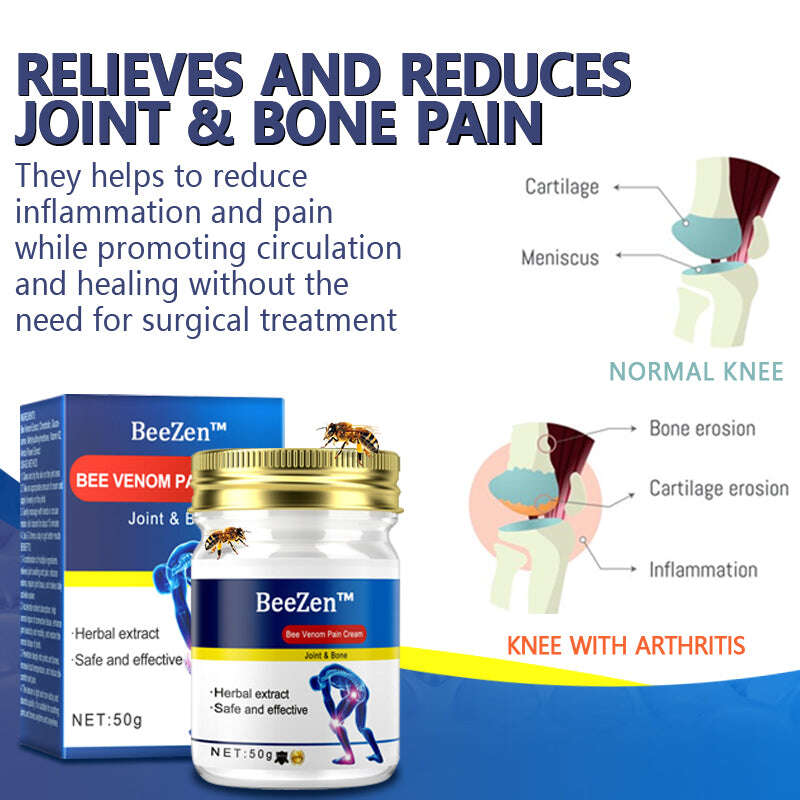 🐝BeeZen™ New Zealand Bee Venom Joint & Bone Therapy Joint Therapy Cream 🎉Oferta especial de ano novo🐝
