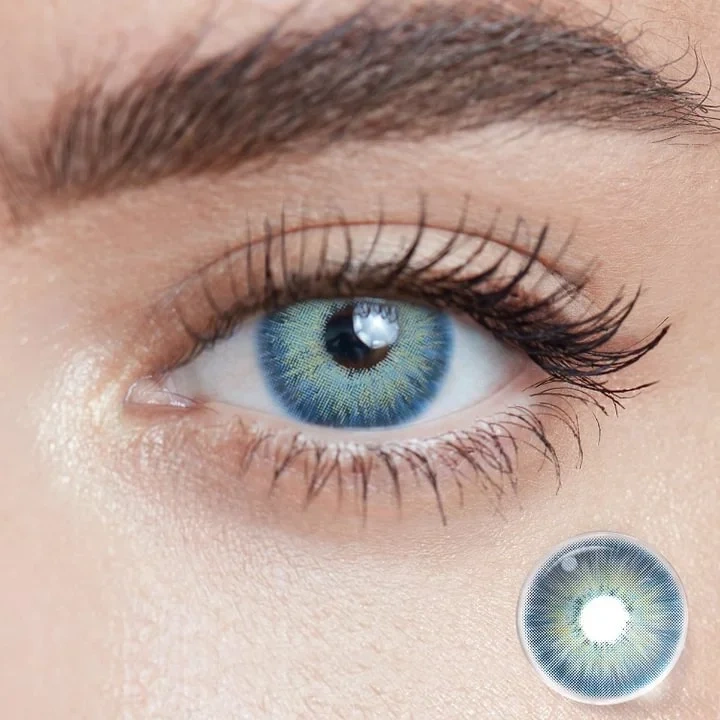 🔥 Buy one get one free ⌛ Turquoise Blue（DIA : 14.2mm；G.DIA : 13.8mm；BC : 8.7mm） | 6 Months, 2 pcs