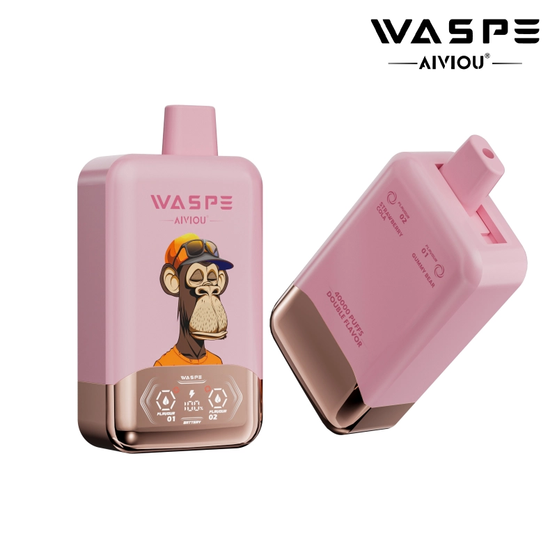 waspe 40000 puffs Gummy Bear + Strawberry Cola Flavor