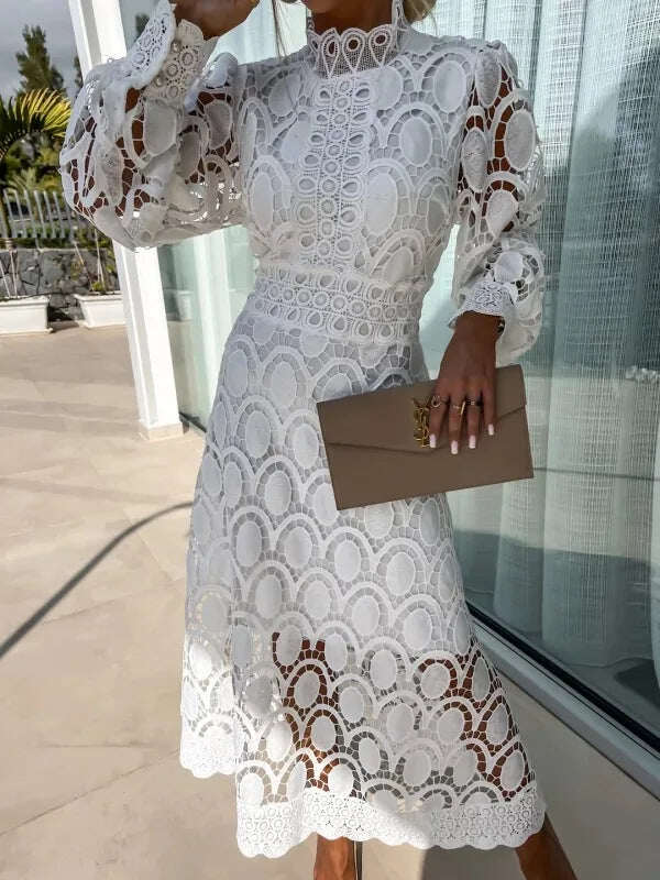 Rochie maxi din dantela de calitate superioara