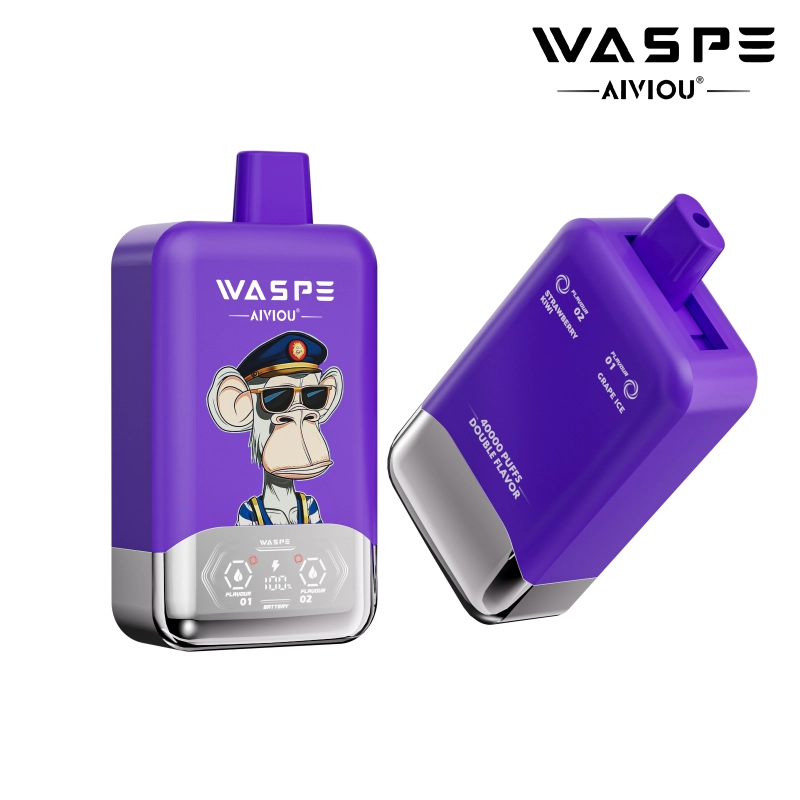 waspe 40000 puffs Grape Ice + Strawberry Kiwi