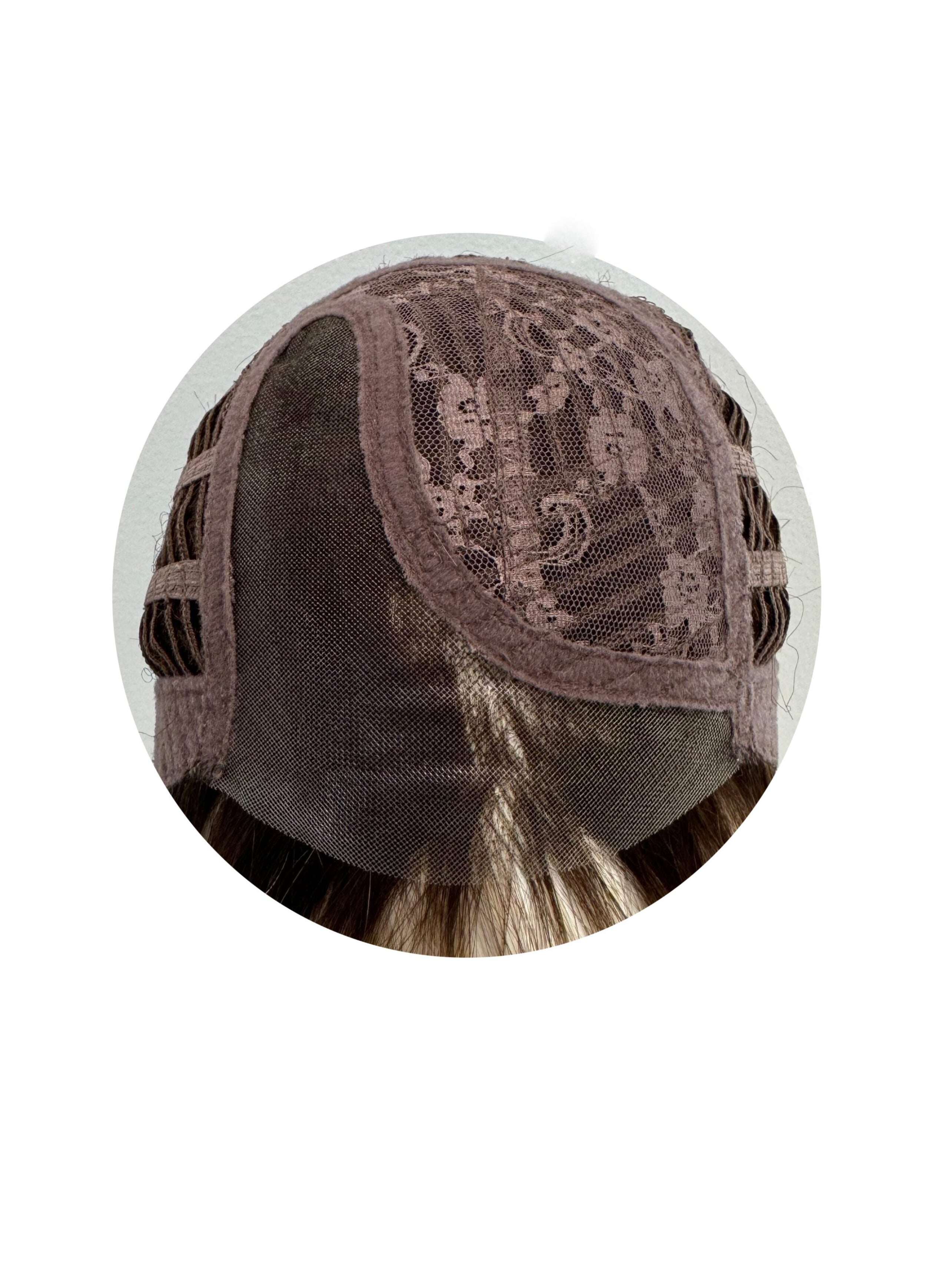 Upgraded side-parted wavy wig with bangs