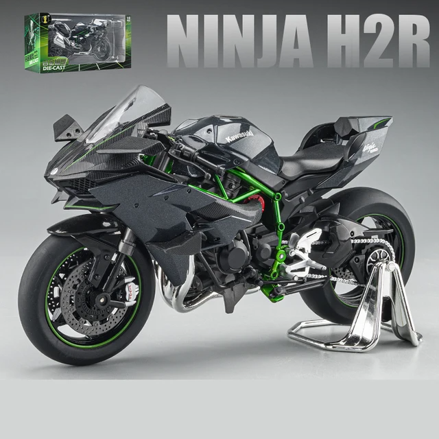 1:9 Kawasaki Ninja H2R Motocicleta Diecast Modelo Brinquedo