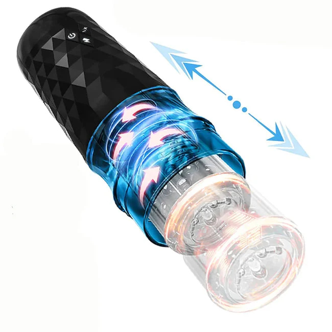 ЕЛЕКТРИЧЕСКИ ТЕЛЕСКОПИЧЕН СИМУЛАТОР ЗА СВИРКА С ЧАША ЗА МАСТУРБАЦИЯ С 10 ЧЕСТОТИ