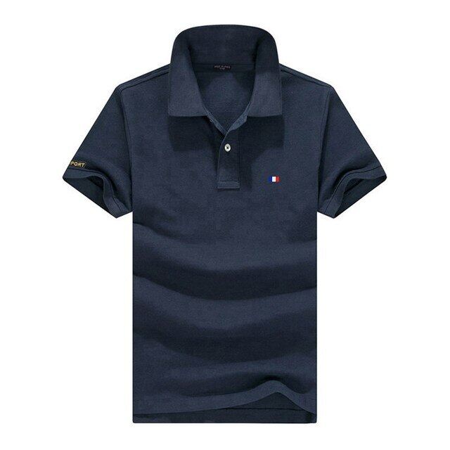 Camisa polo masculina manga curta com absorção de umidade e elasticidade com secagem rápida + proteção UV